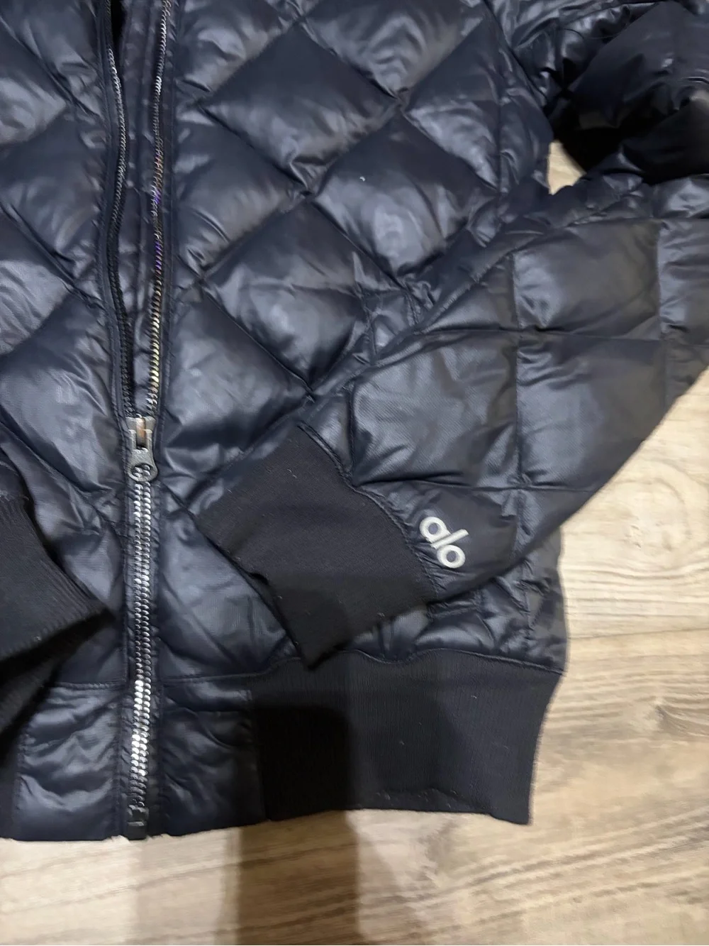 ALO Yoga Idol Bomber After Yoga Jacket Black PufferJacket